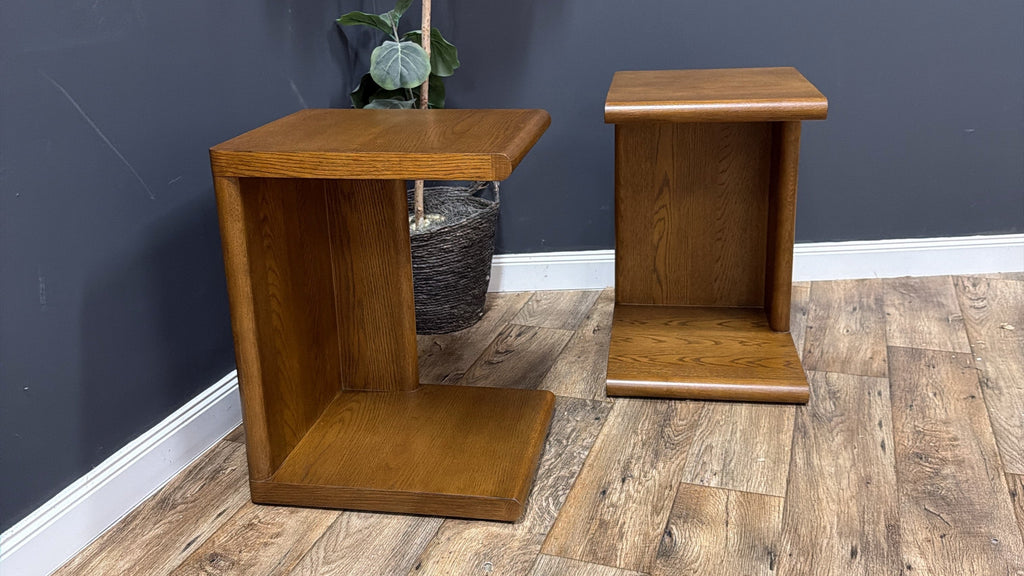 Article - Torme C Side Table - Smoked Oak - Set of 2