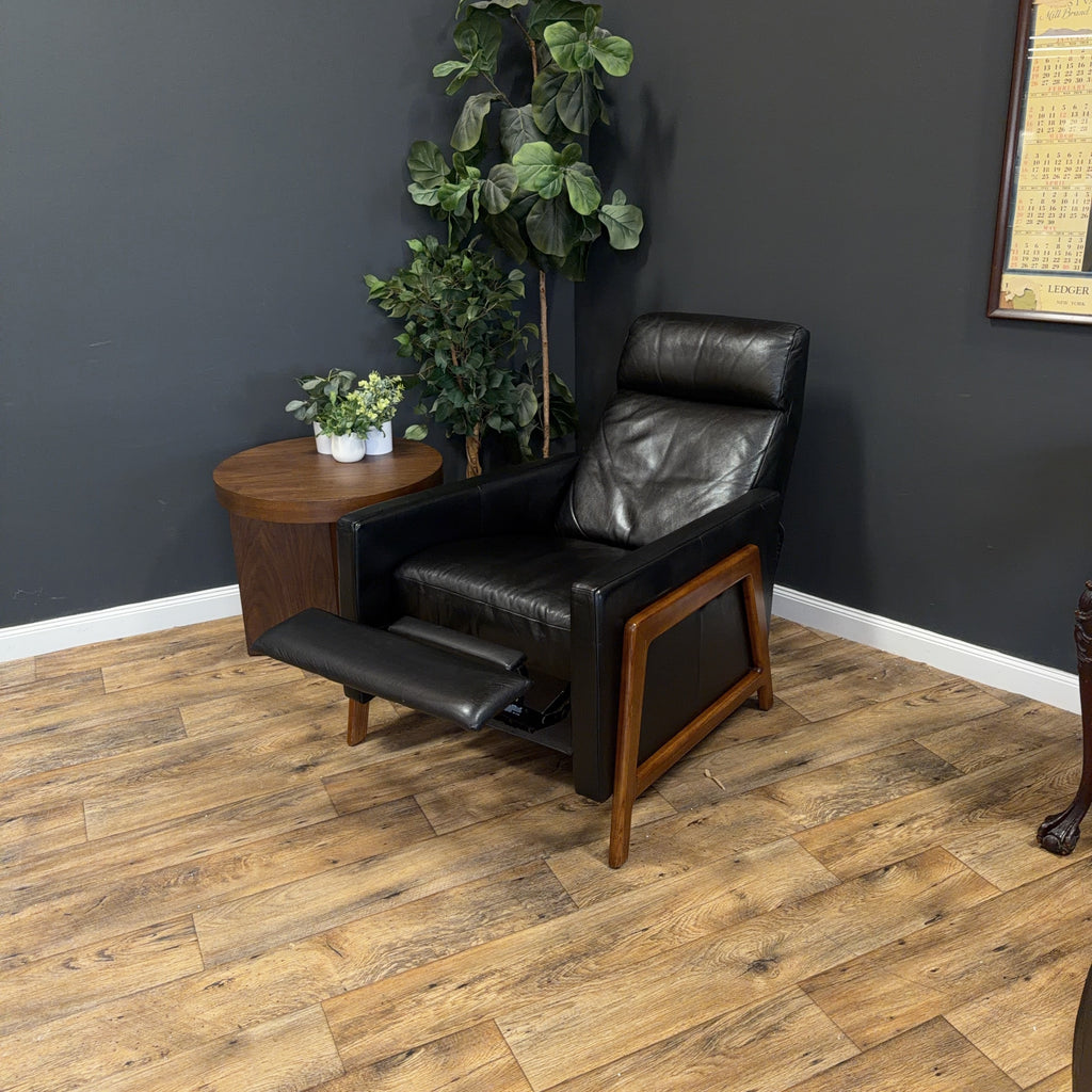 West Elm - Spencer Wood-Framed Leather Recliner - price by ea. 2 available