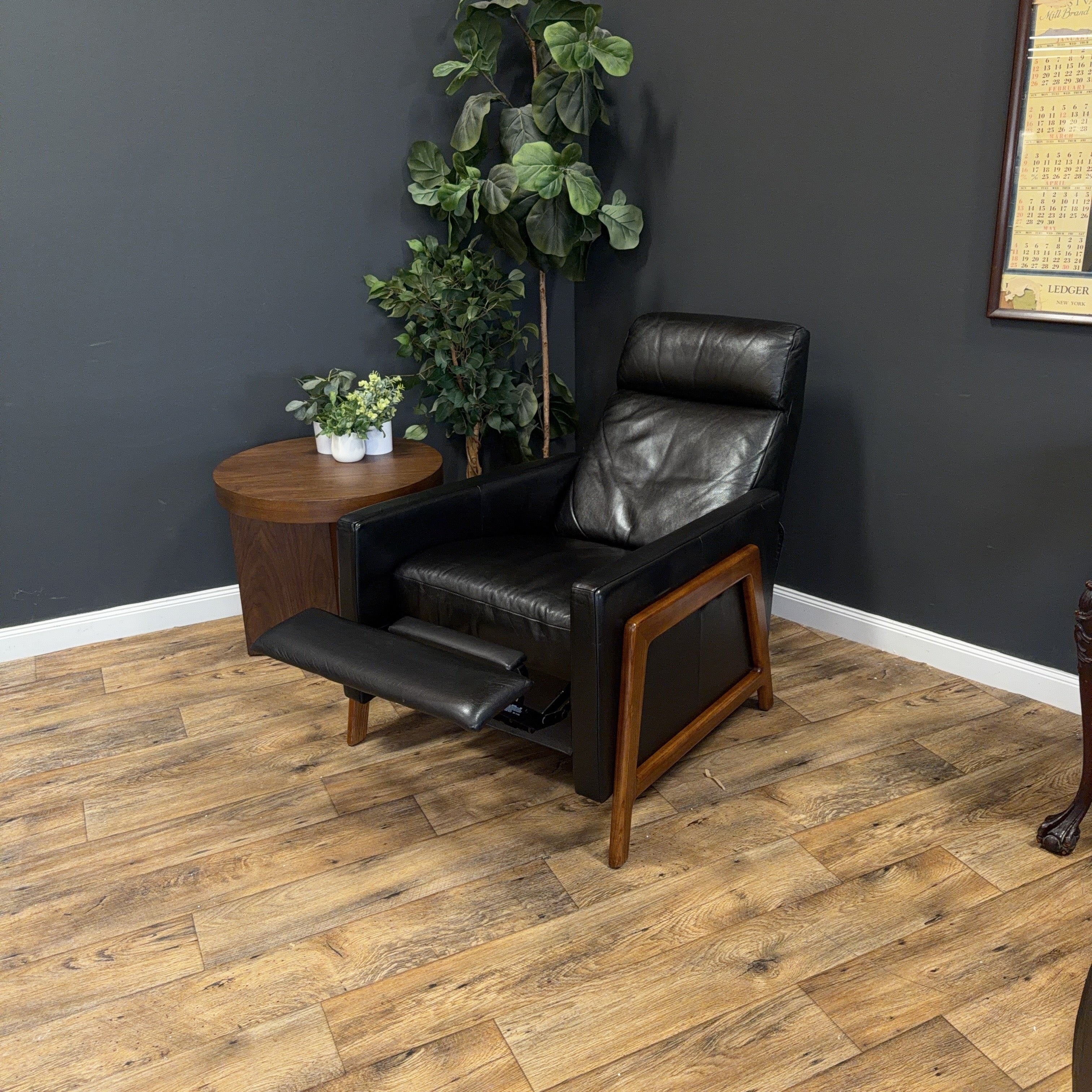 West Elm - Spencer Wood-Framed Leather Recliner - price by ea. 2 available