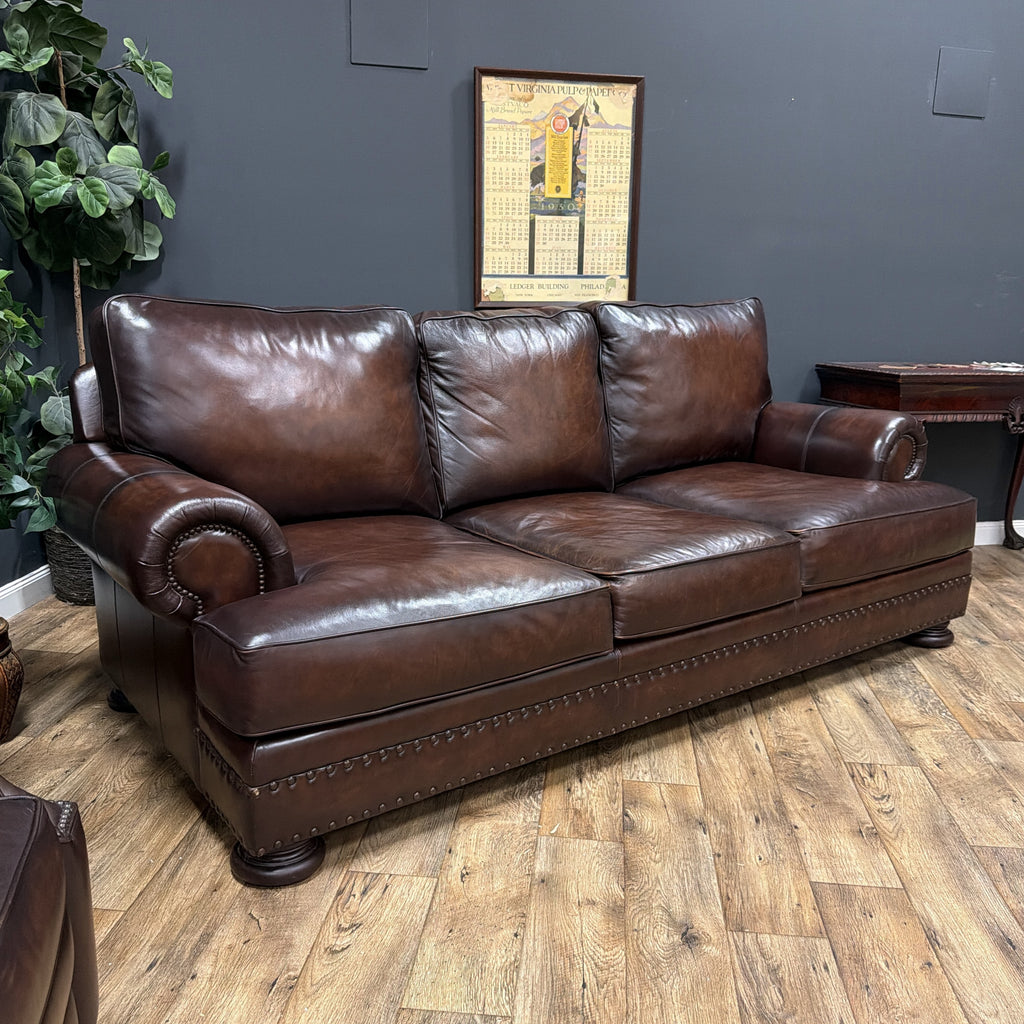 Bernhardt Leather Sofa