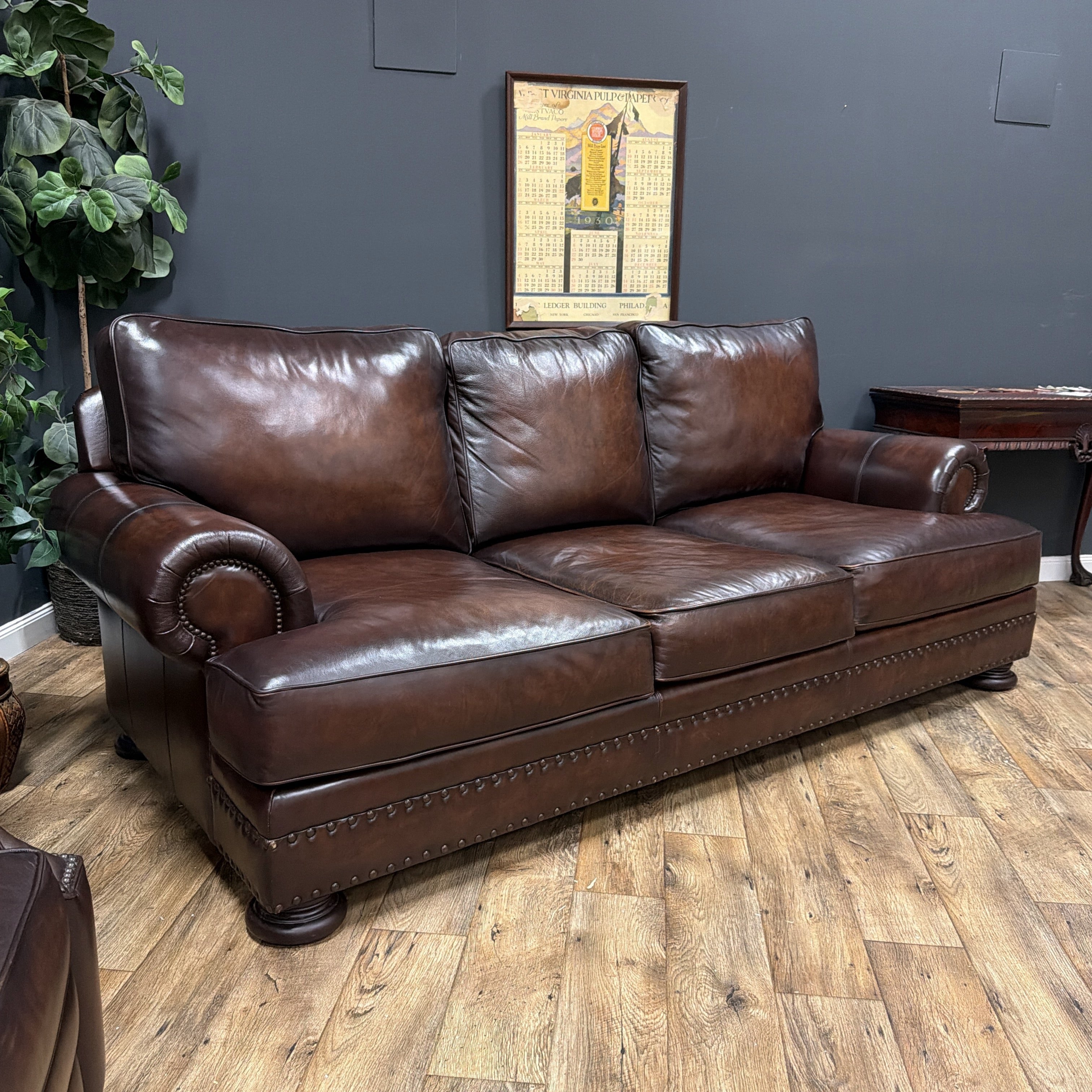 Bernhardt Leather Sofa