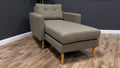 Burrow Nomad Plus Armchair with Chaise — Moss Green