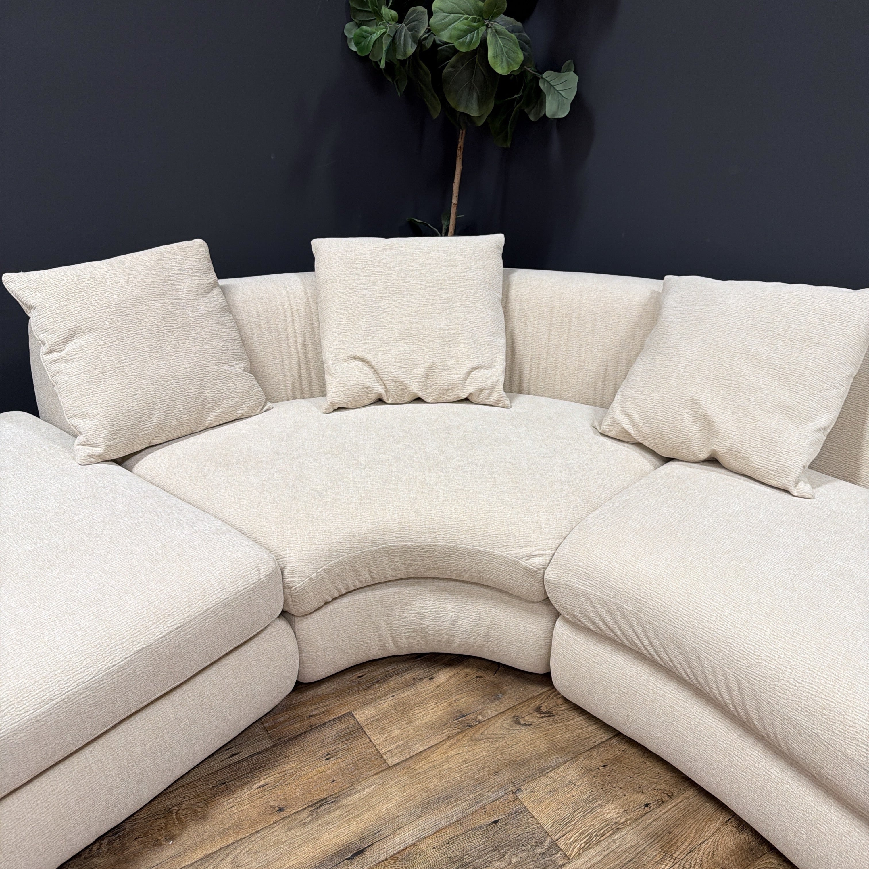 Castlery Fable Performance Fabric Single Arm Sectional Couch
