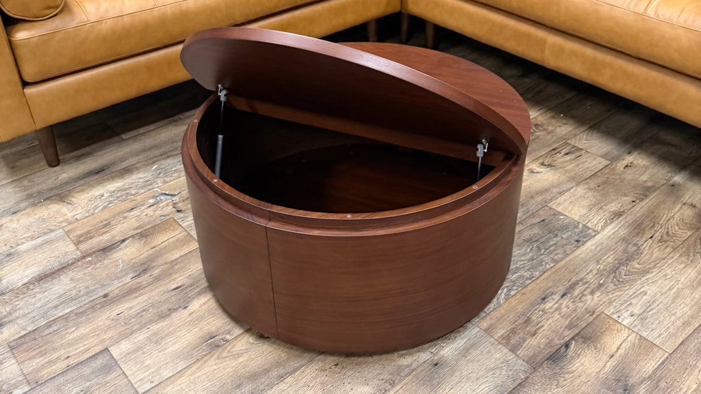 Article - Maren 32" Storage Coffee Table- Walnut