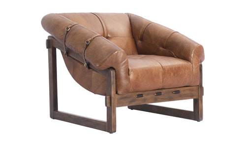 Bellos Accent Chair Open Road Brown