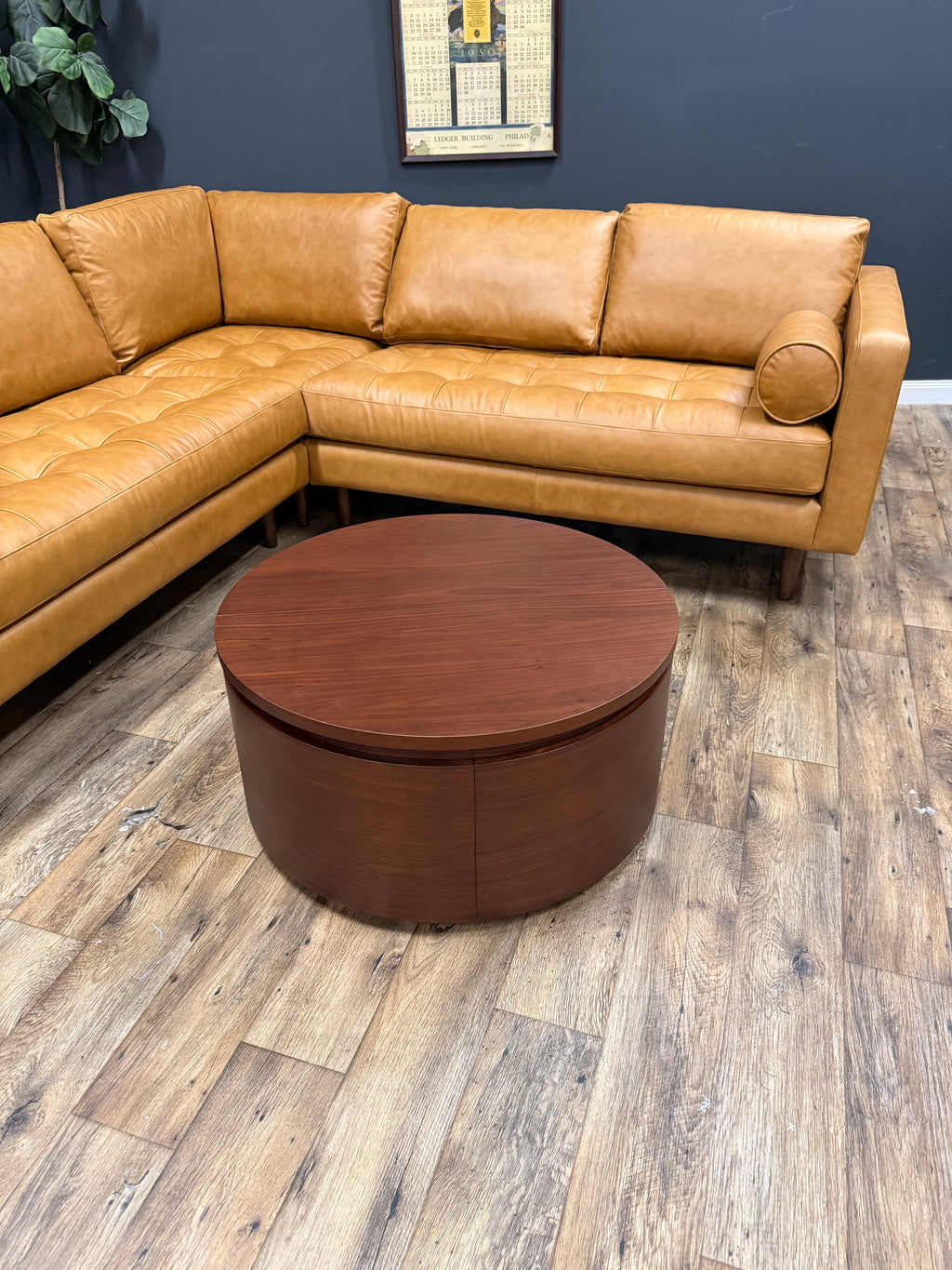 Article - Maren 32" Storage Coffee Table- Walnut