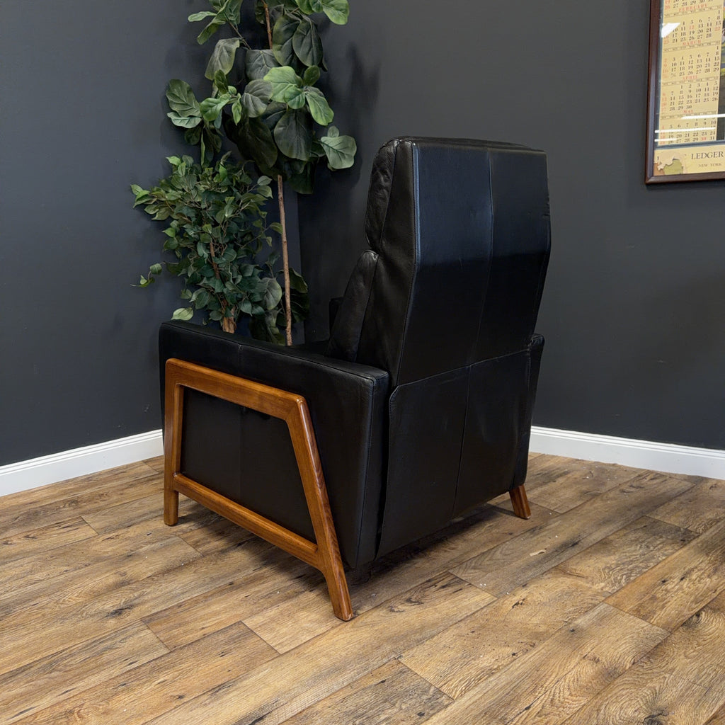 West Elm - Spencer Wood-Framed Leather Recliner - price by ea. 2 available