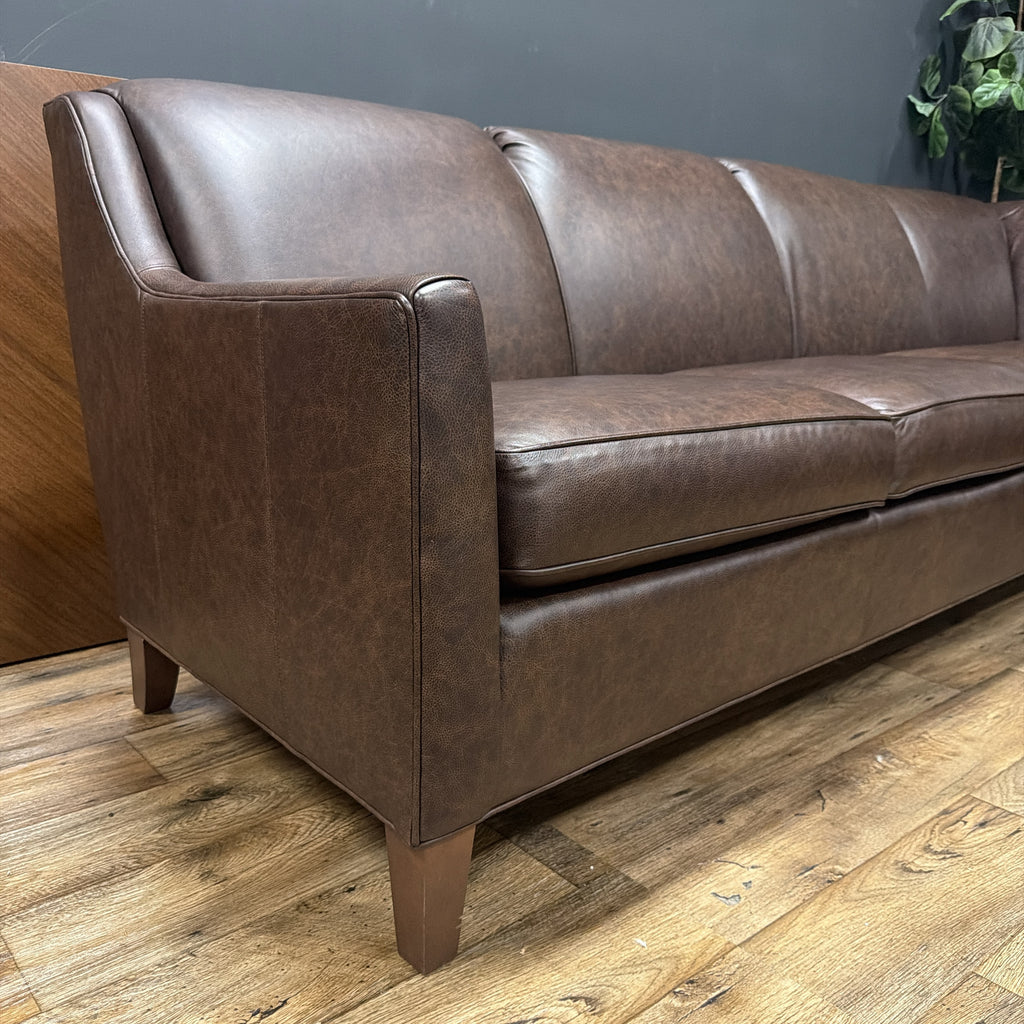 Smith Brothers SB270 Custom Leather Sectional Sofa