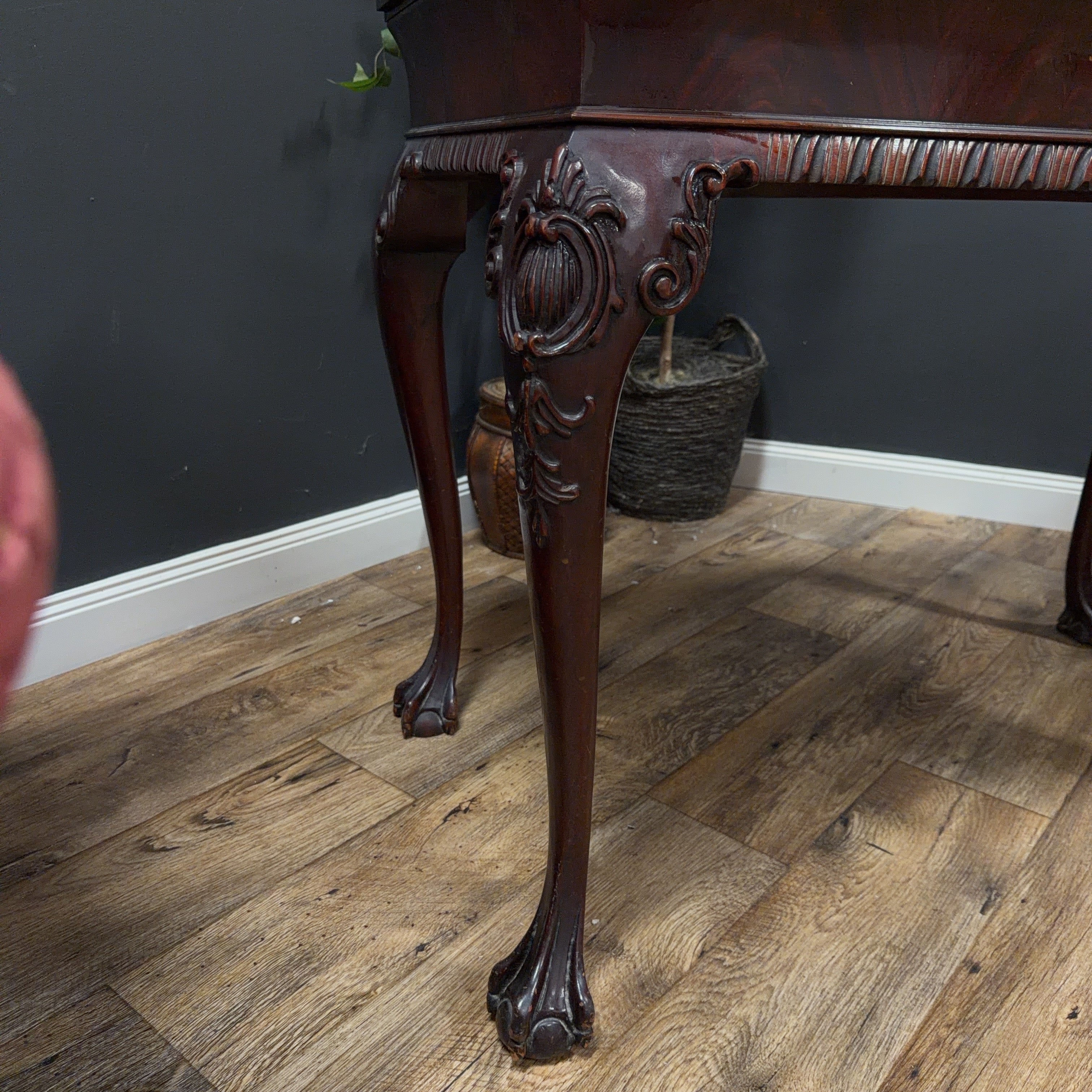 Chippendale Style Mahogany Card Table