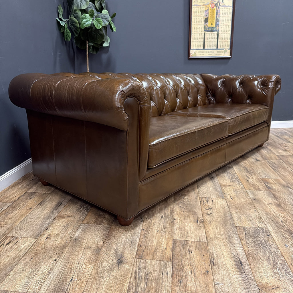 Pottery Barn Chesterfield Leather Sofa 96" Grand Sofa