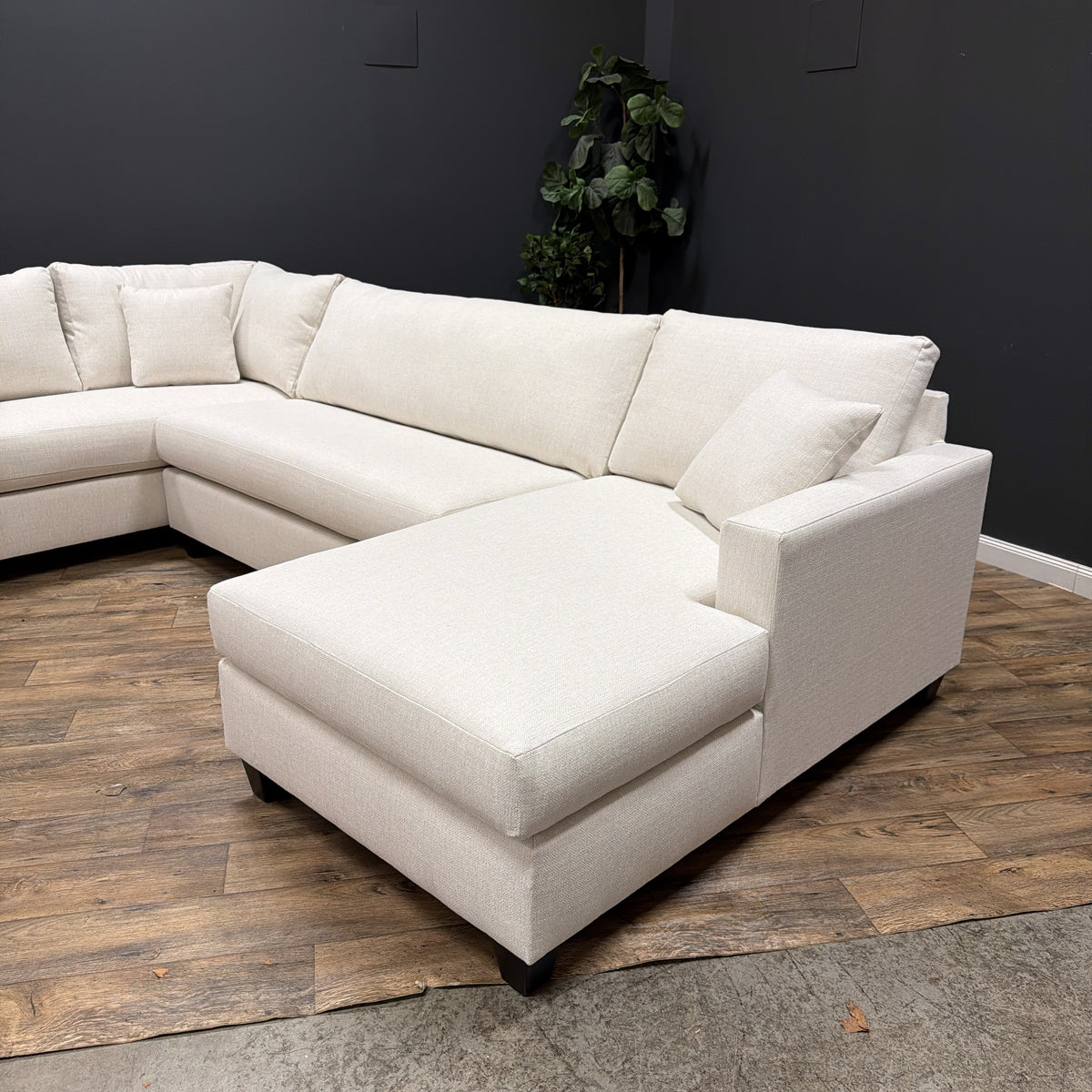 Hawthorne Sectional Sofa - Modern Comfort in Ivory – Resilient Home ...