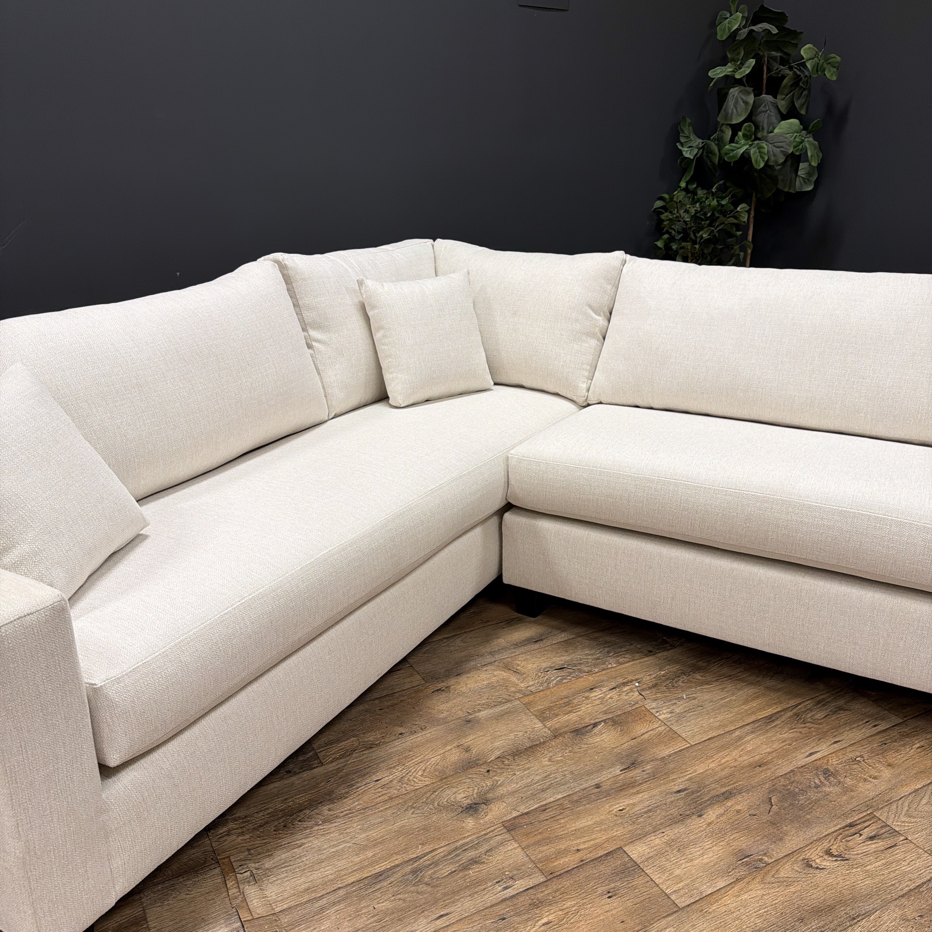 Hawthorne 3-Piece Sectional Sofa in Ivory