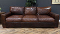 Restoration Hardware Maxwell Leather Sofa