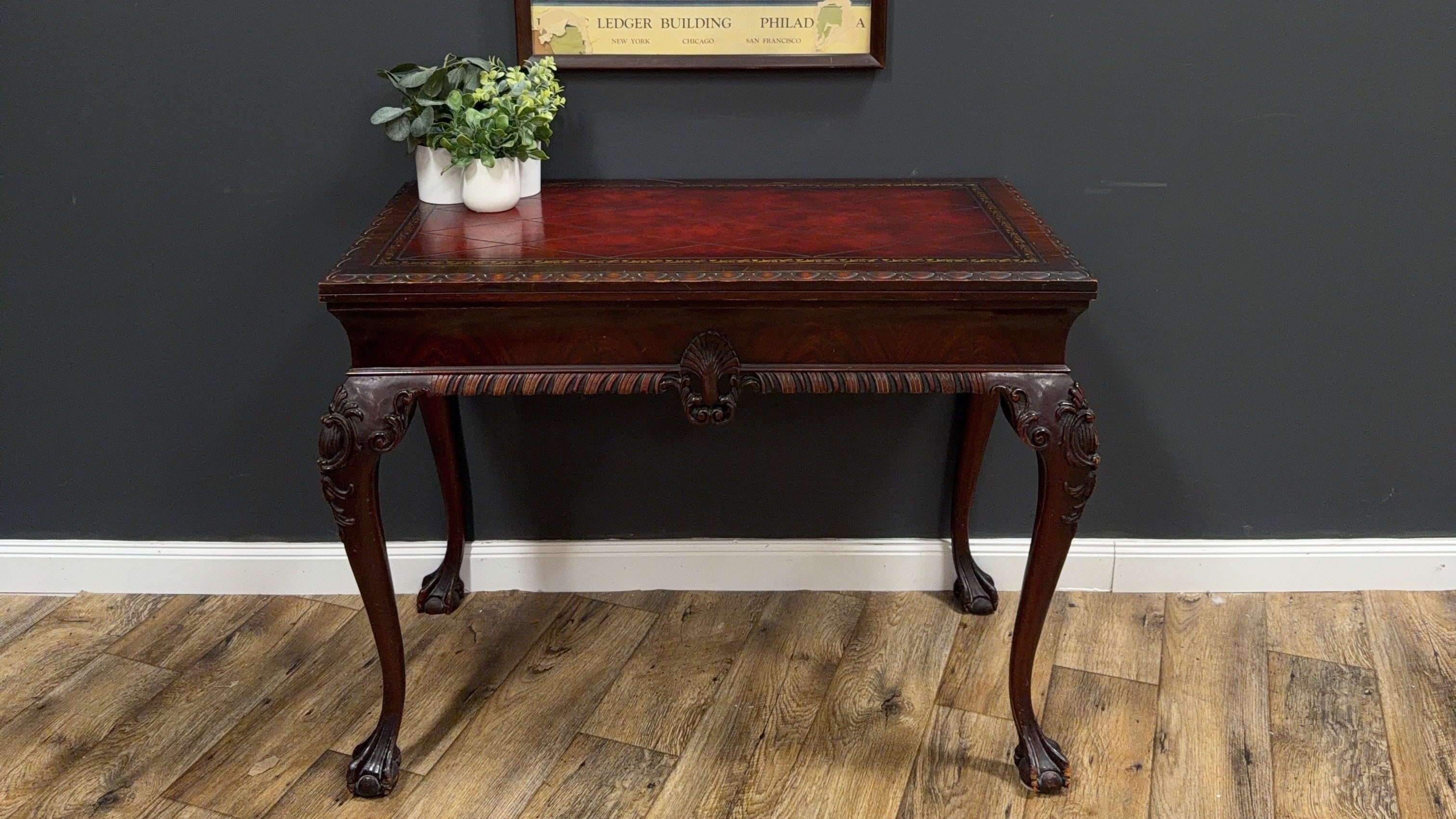 Chippendale Style Mahogany Card Table