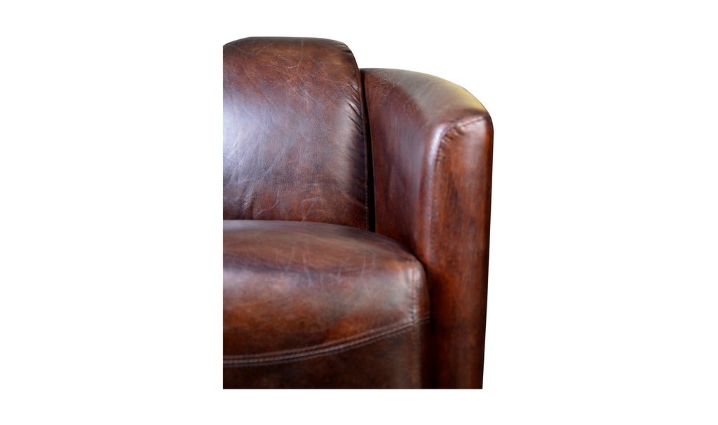 Salzburg Club Chair Dark Brown Leather