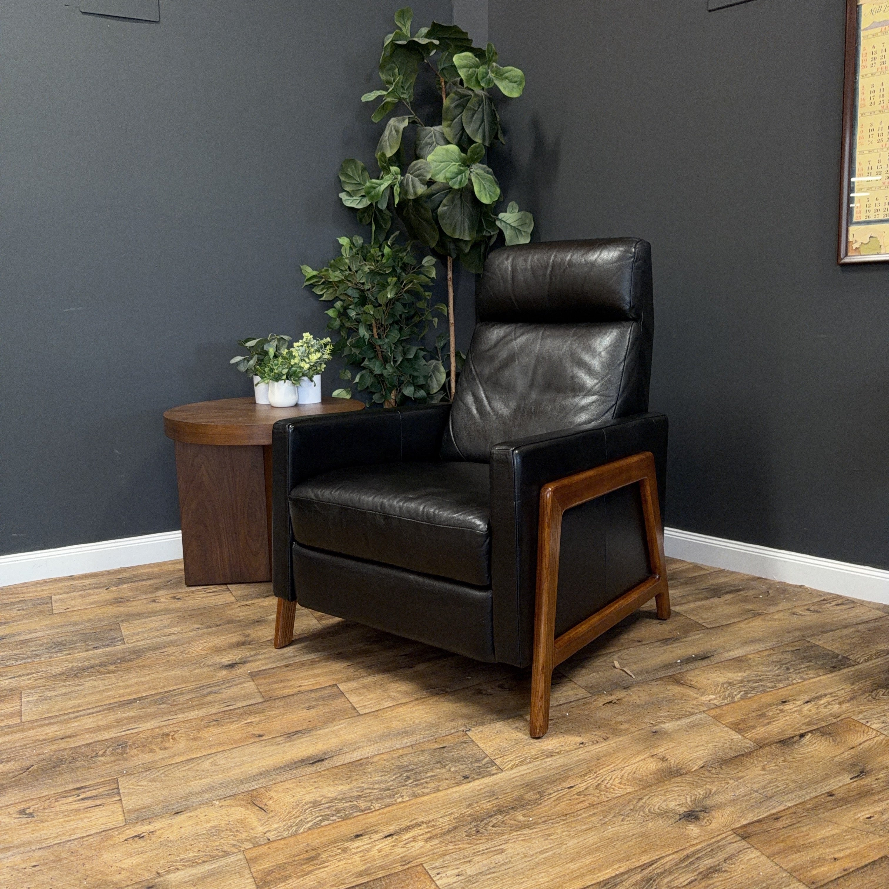 West Elm - Spencer Wood-Framed Leather Recliner - price by ea. 2 available