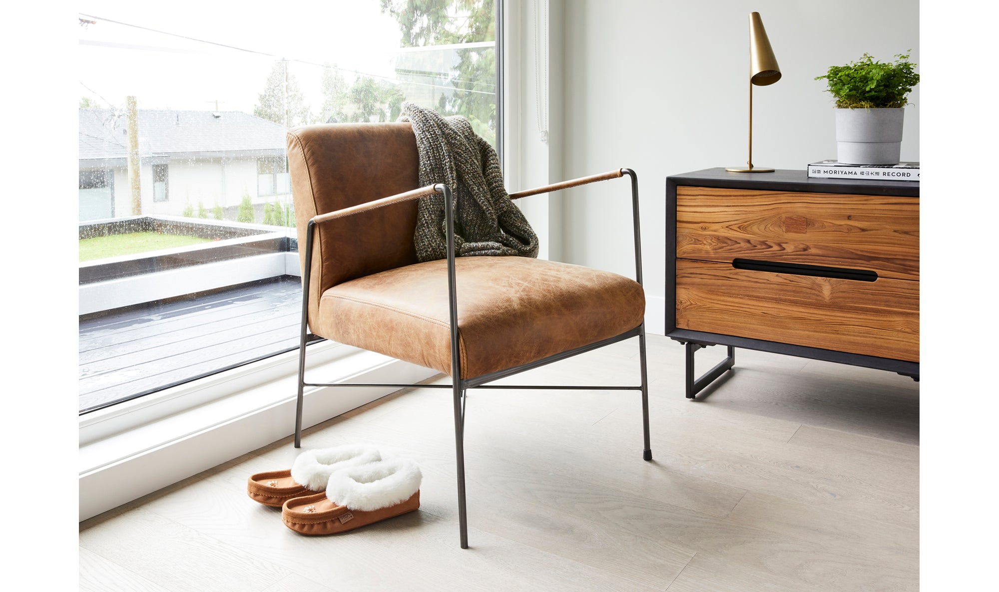 Dagwood Leather Armchair Open Road Brown