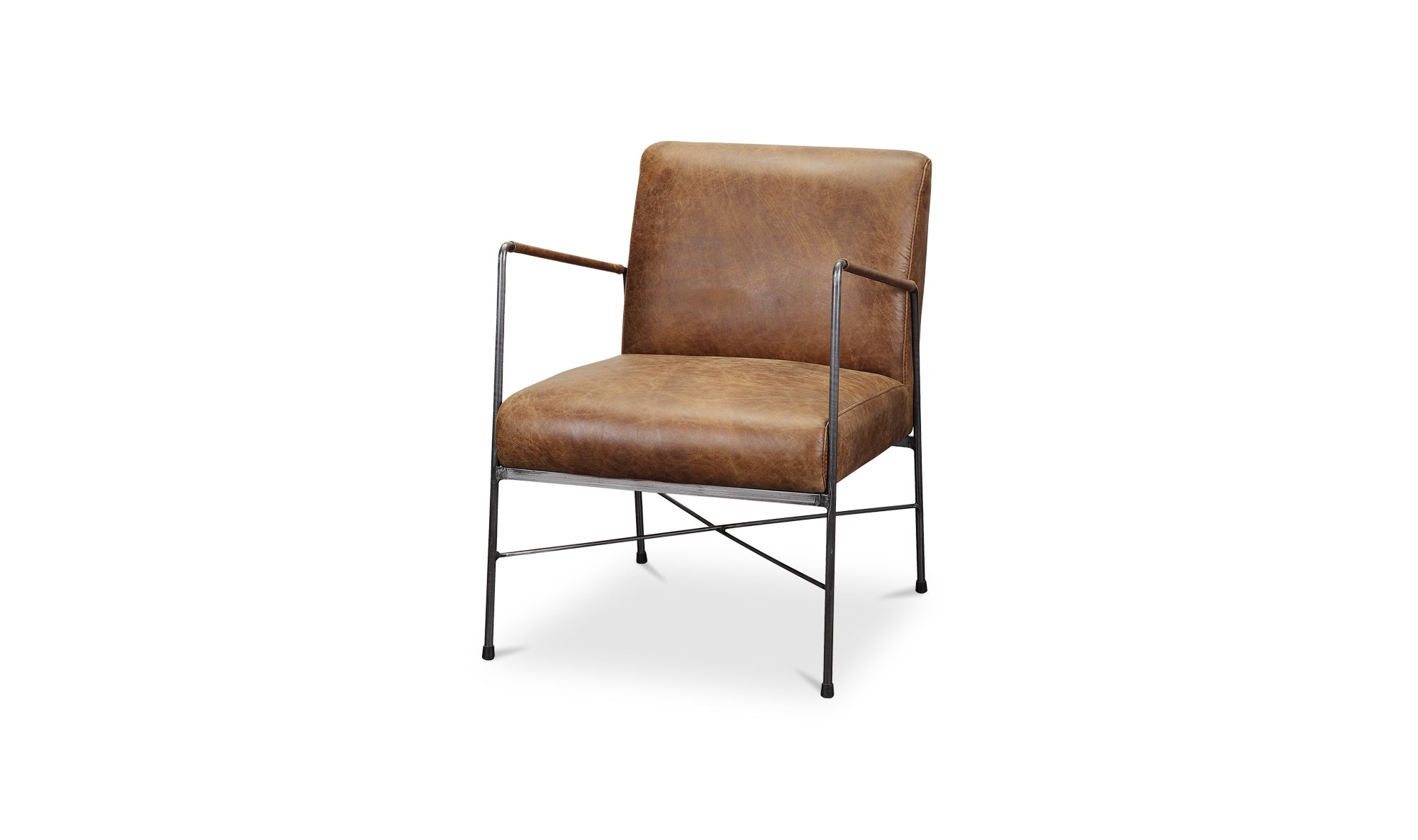Dagwood Leather Armchair Open Road Brown