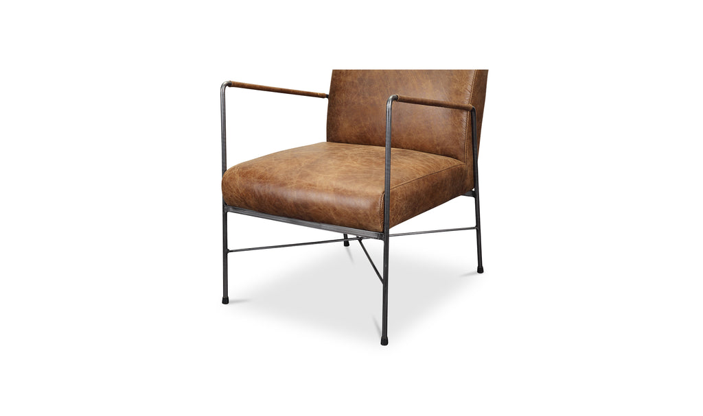 Dagwood Leather Armchair Open Road Brown