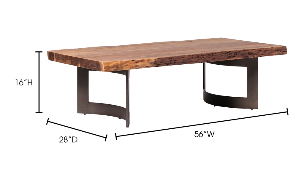 Bent Coffee Table Brown