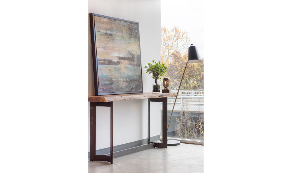 Bent Console Table Brown