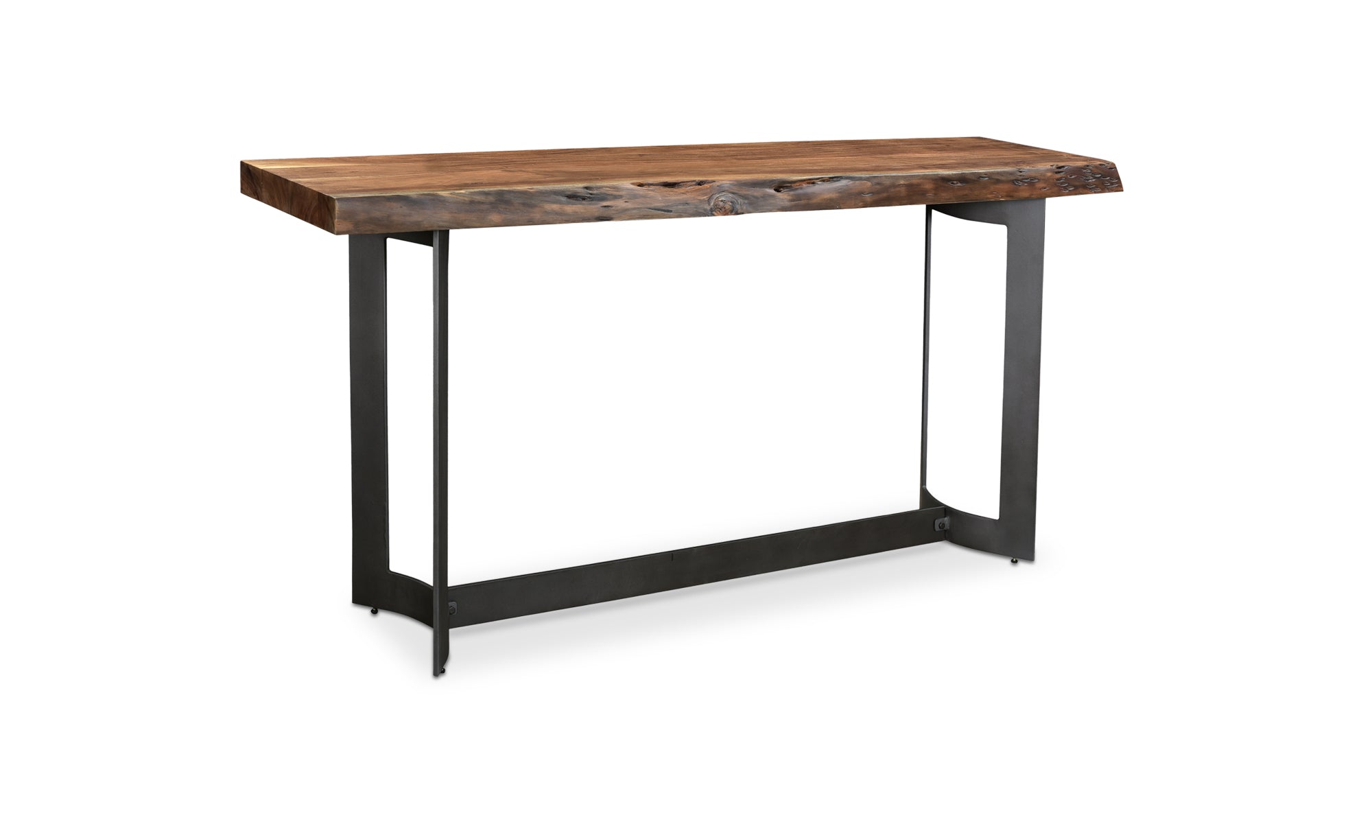 Bent Console Table Brown