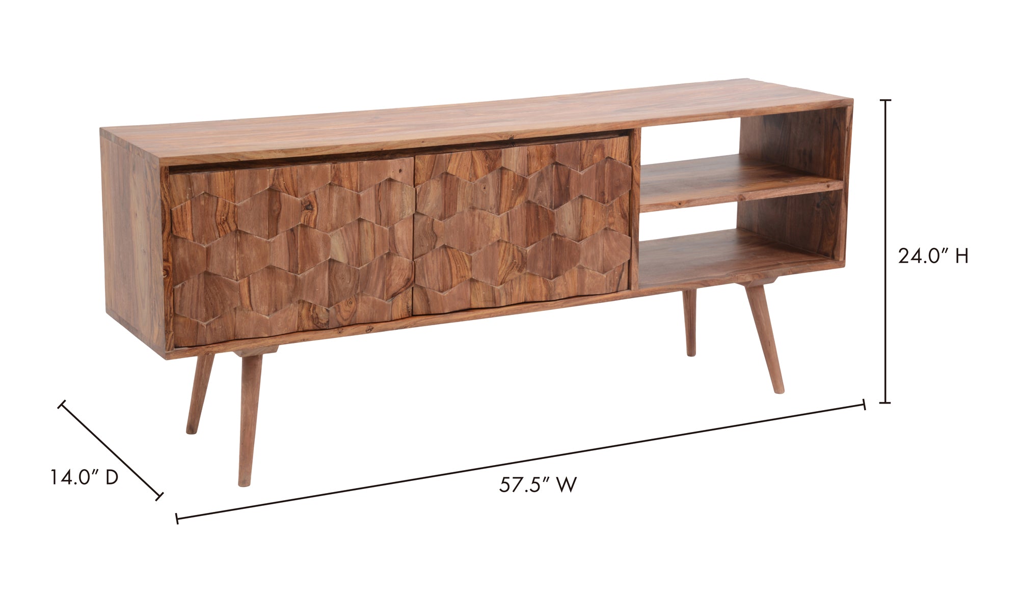 O 2 Tv Cabinet Natural