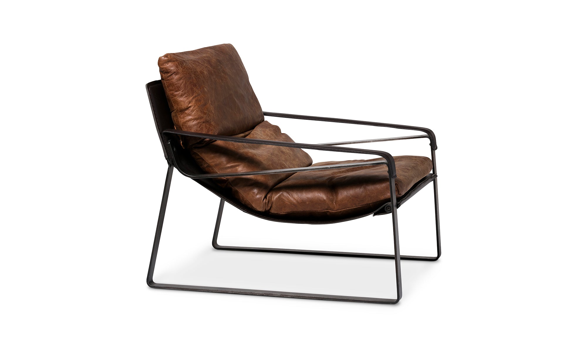 Connor Club Chair Open Road Brown Leather