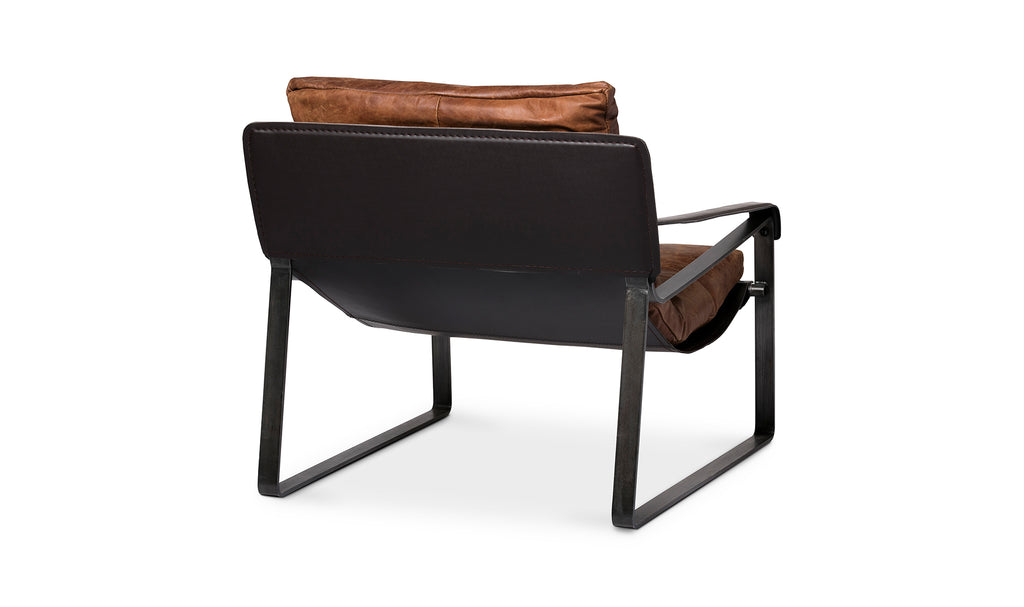 Connor Club Chair Open Road Brown Leather