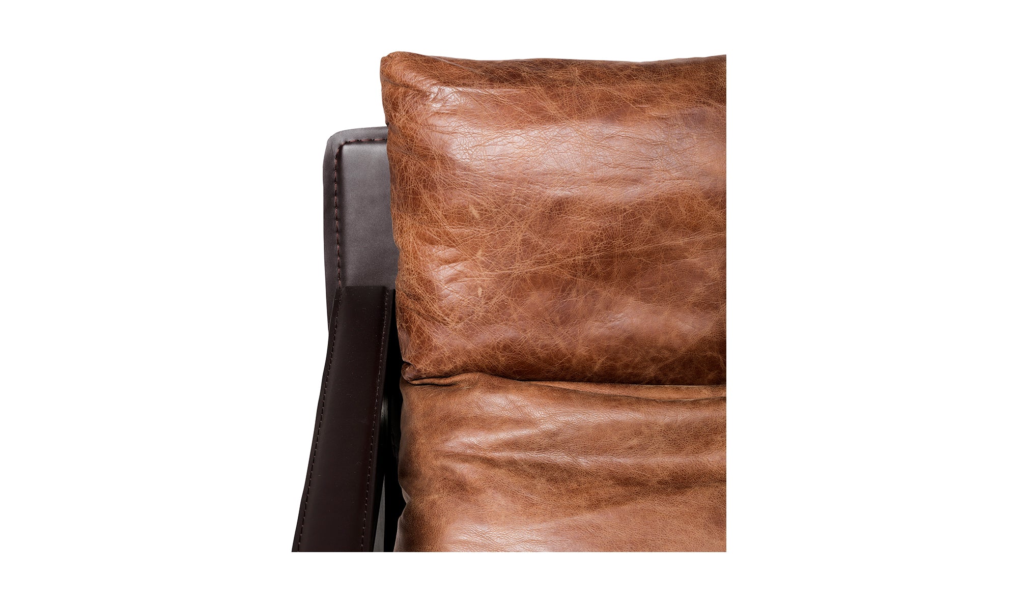 Connor Club Chair Open Road Brown Leather