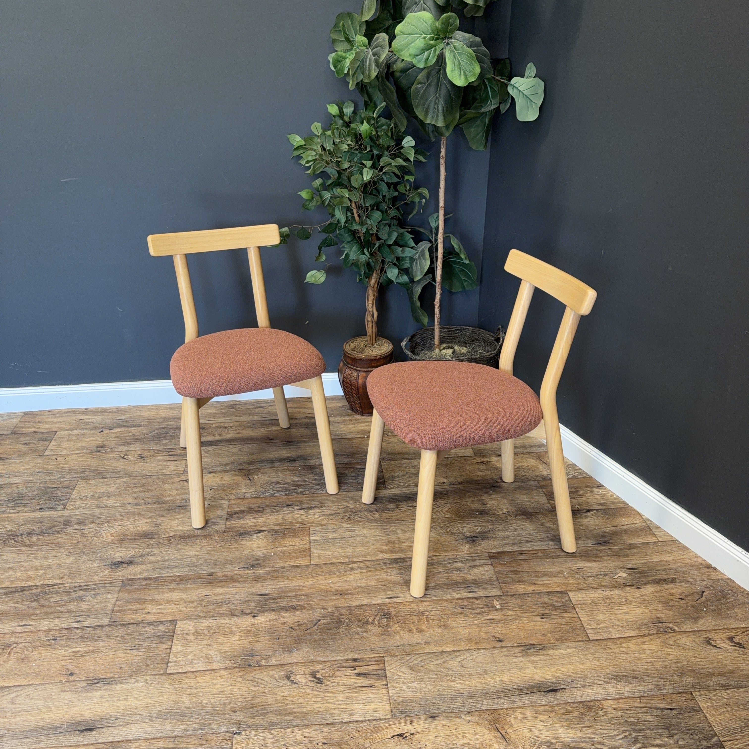 Ulka Dining Chair - White Oak and Ratine Oxide (Article)