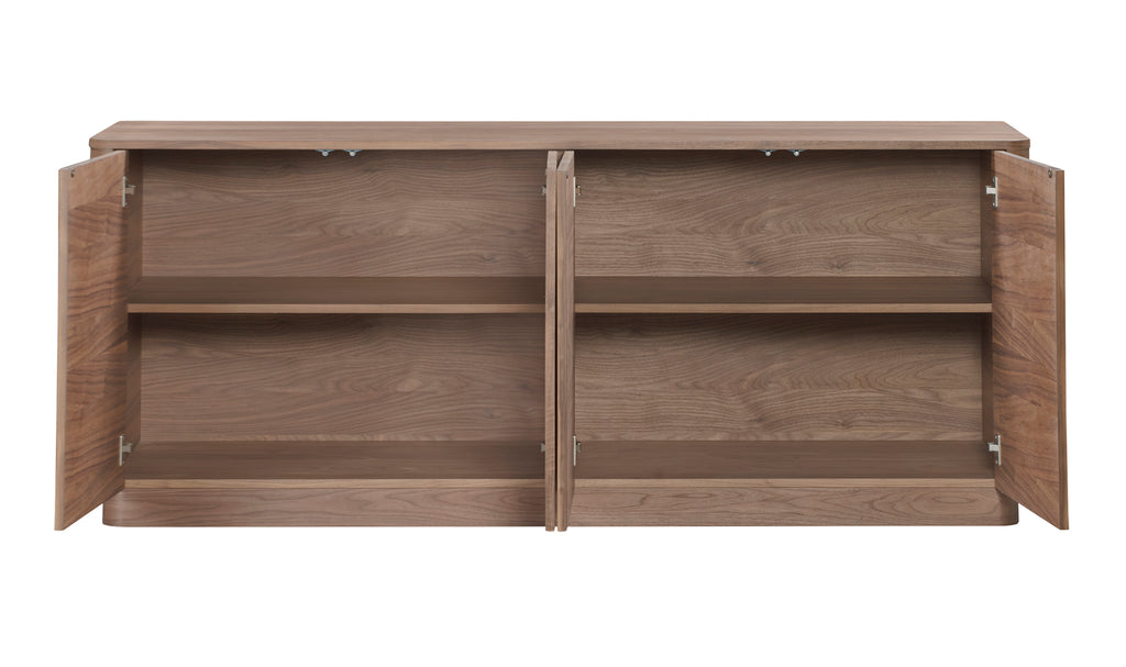 Round Off Sideboard Walnut Brown