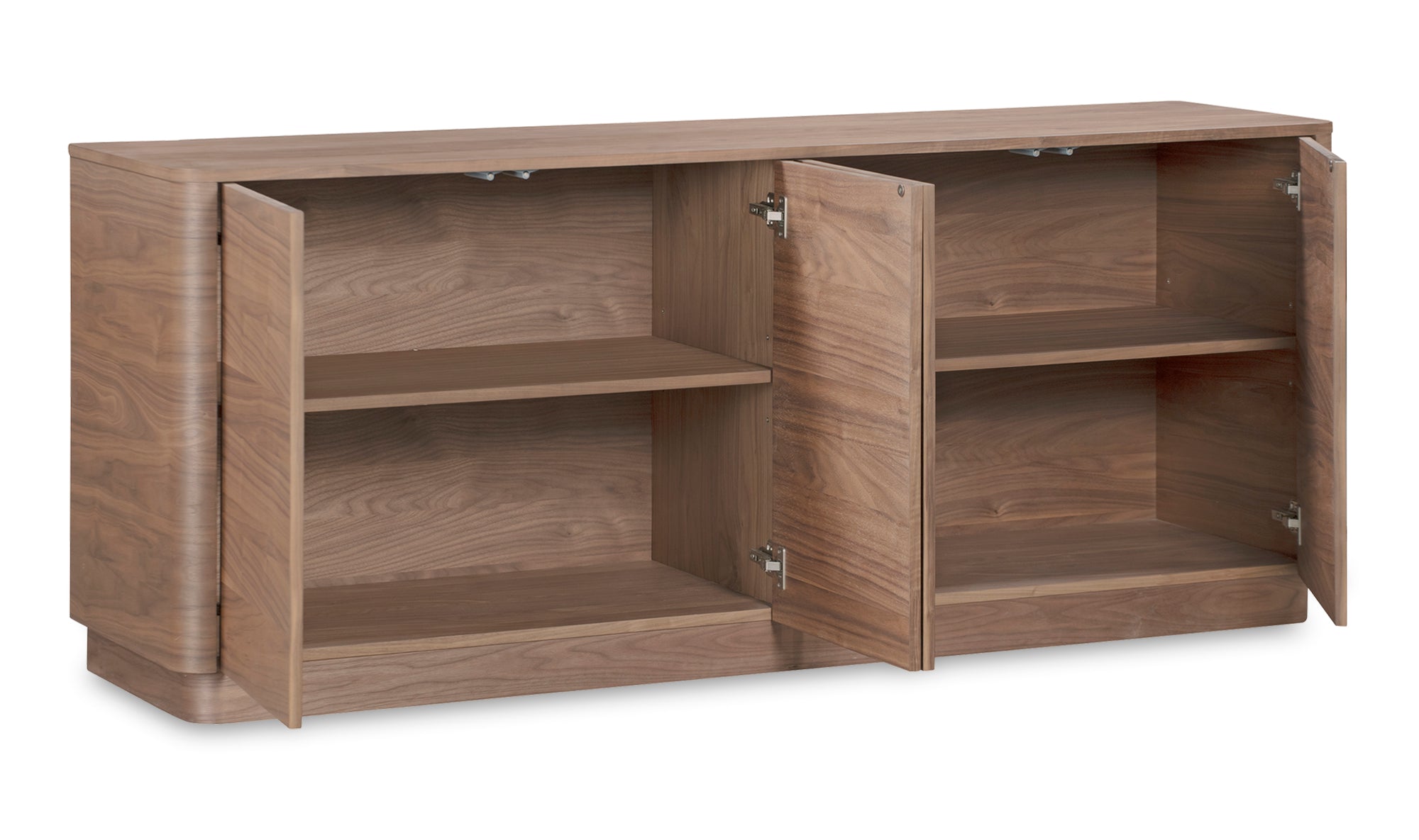 Round Off Sideboard Walnut Brown