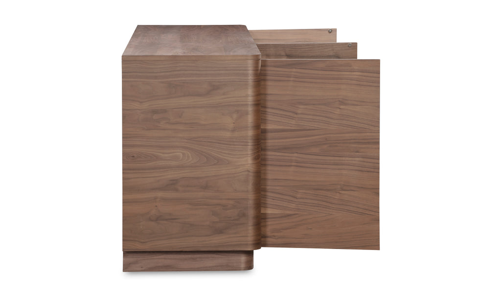Round Off Sideboard Walnut Brown