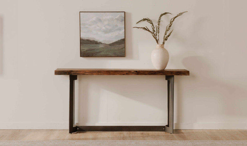 Bent Console Table Brown