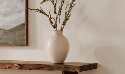 Bent Console Table Brown