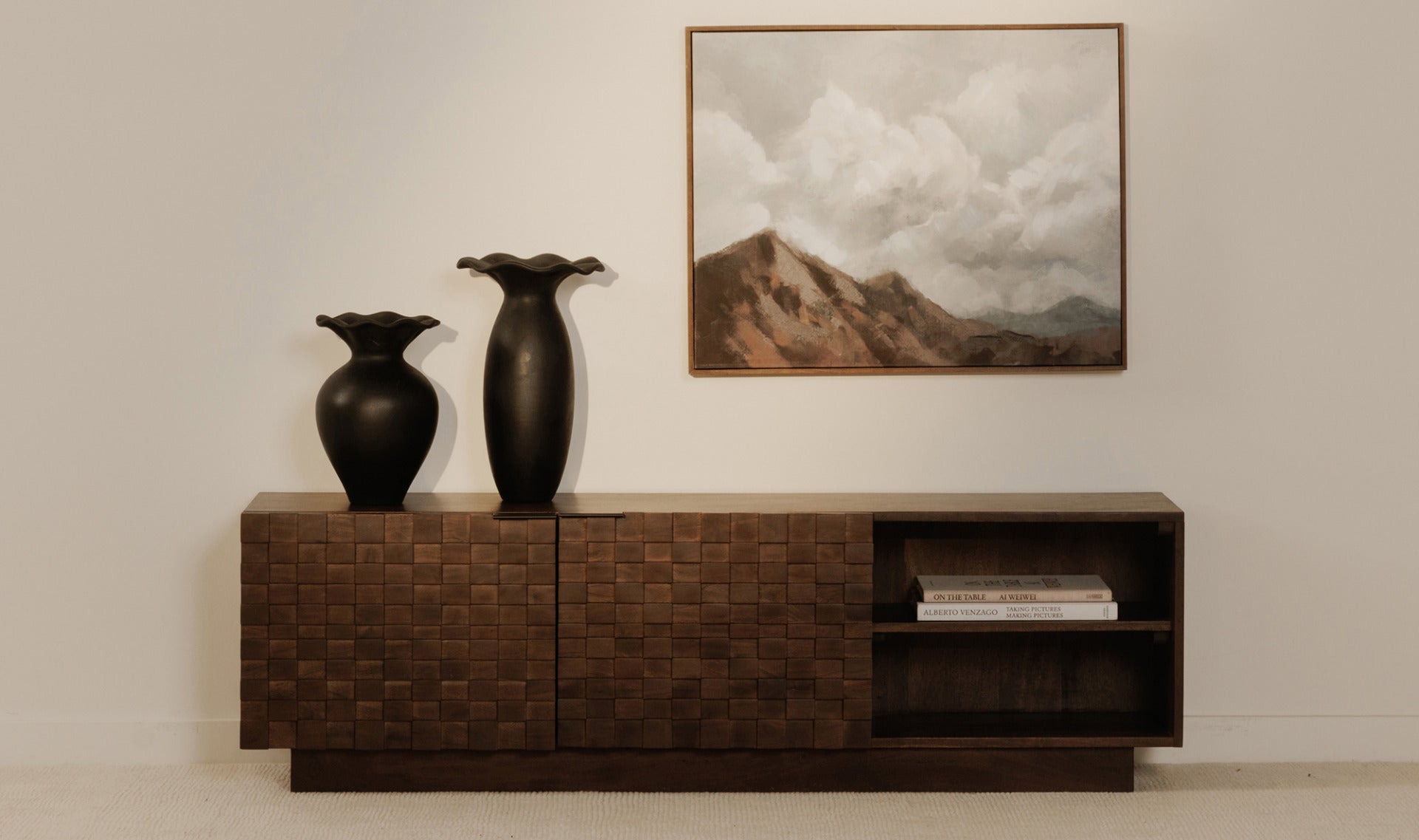 Easton Media Cabinet Brown