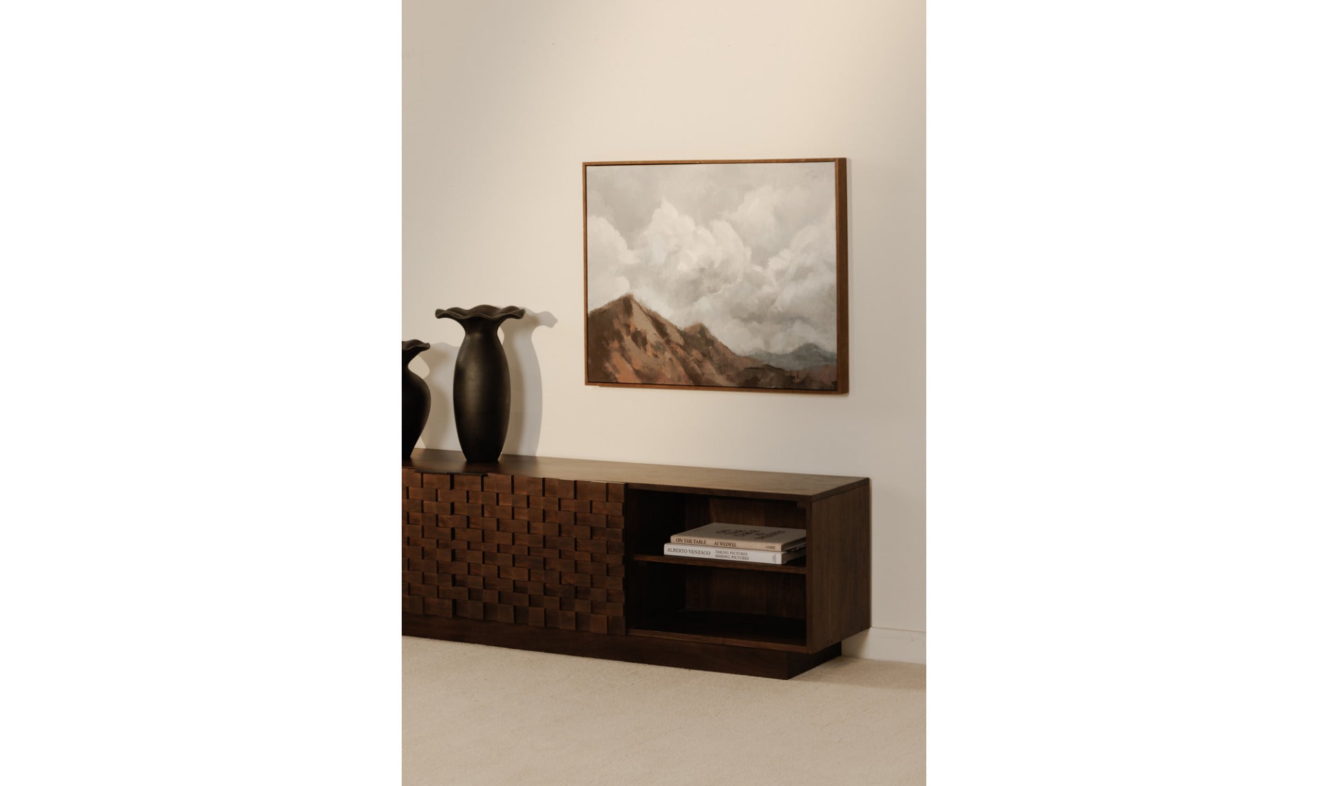 Easton Media Cabinet Brown