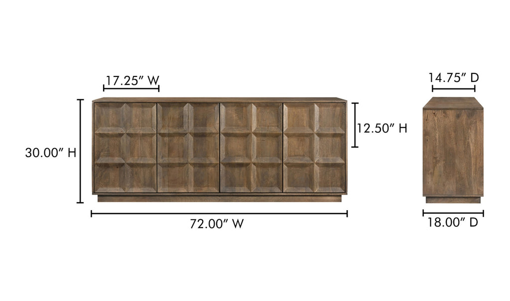Bowen Sideboard Deep Brown
