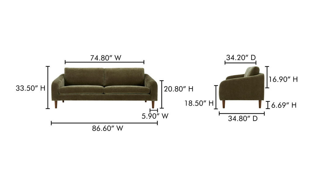 Quinn Sofa Cedar Green
