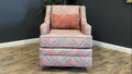 Custom England Swivel Chair Rocker