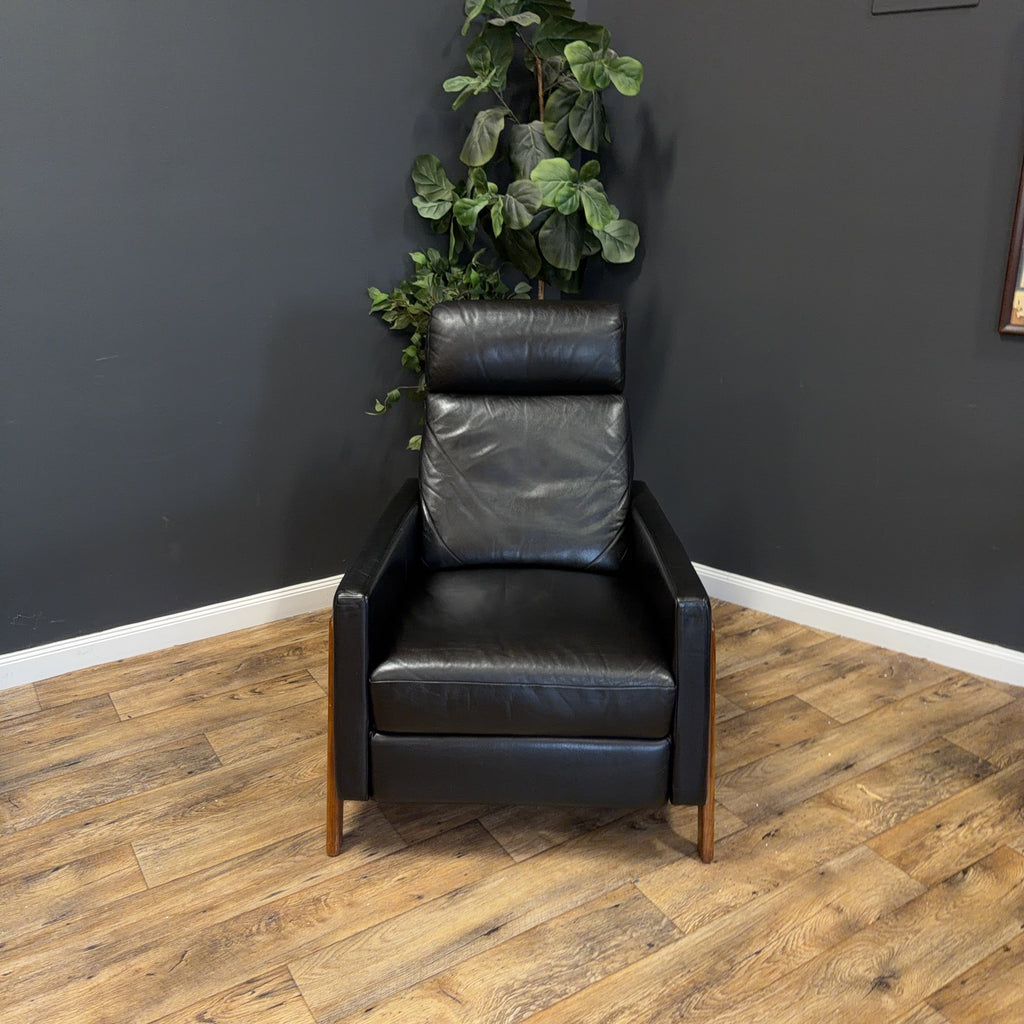 West Elm - Spencer Wood-Framed Leather Recliner - price by ea. 2 available