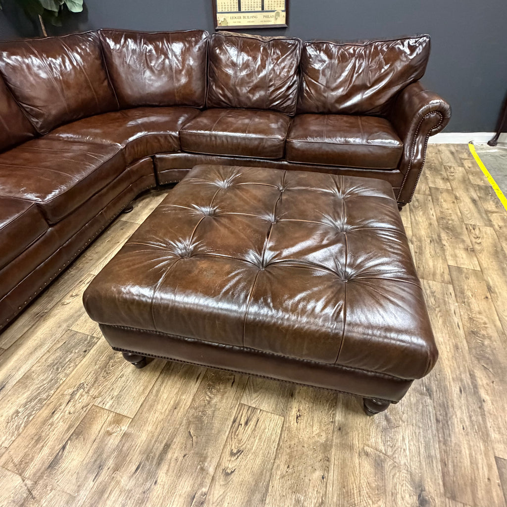 Bernhardt Leather Sectional Sofa