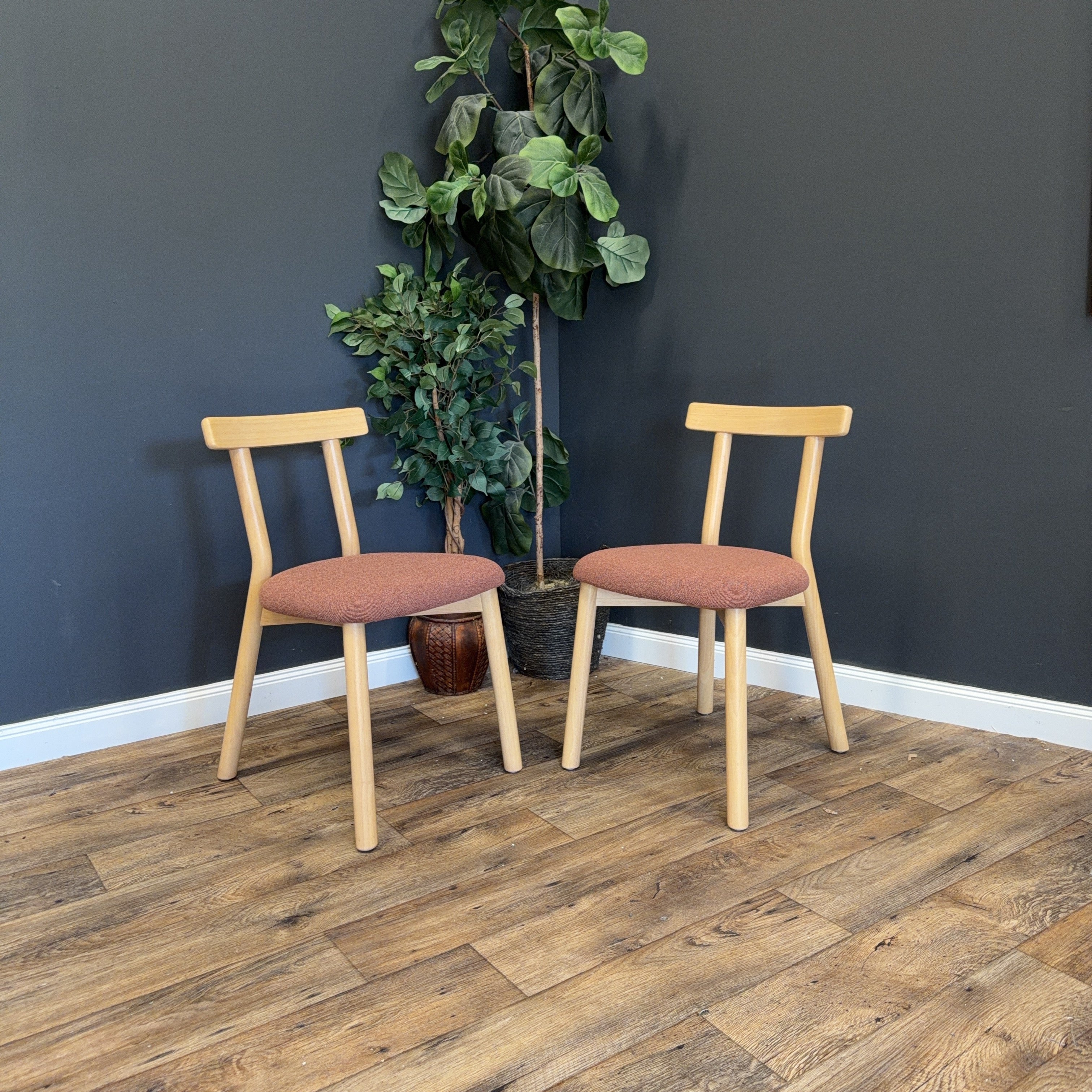 Ulka Dining Chair - White Oak and Ratine Oxide (Article)