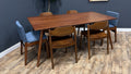 Article Seno 71" - 110" Extendable Dining Table - Walnut - Table only