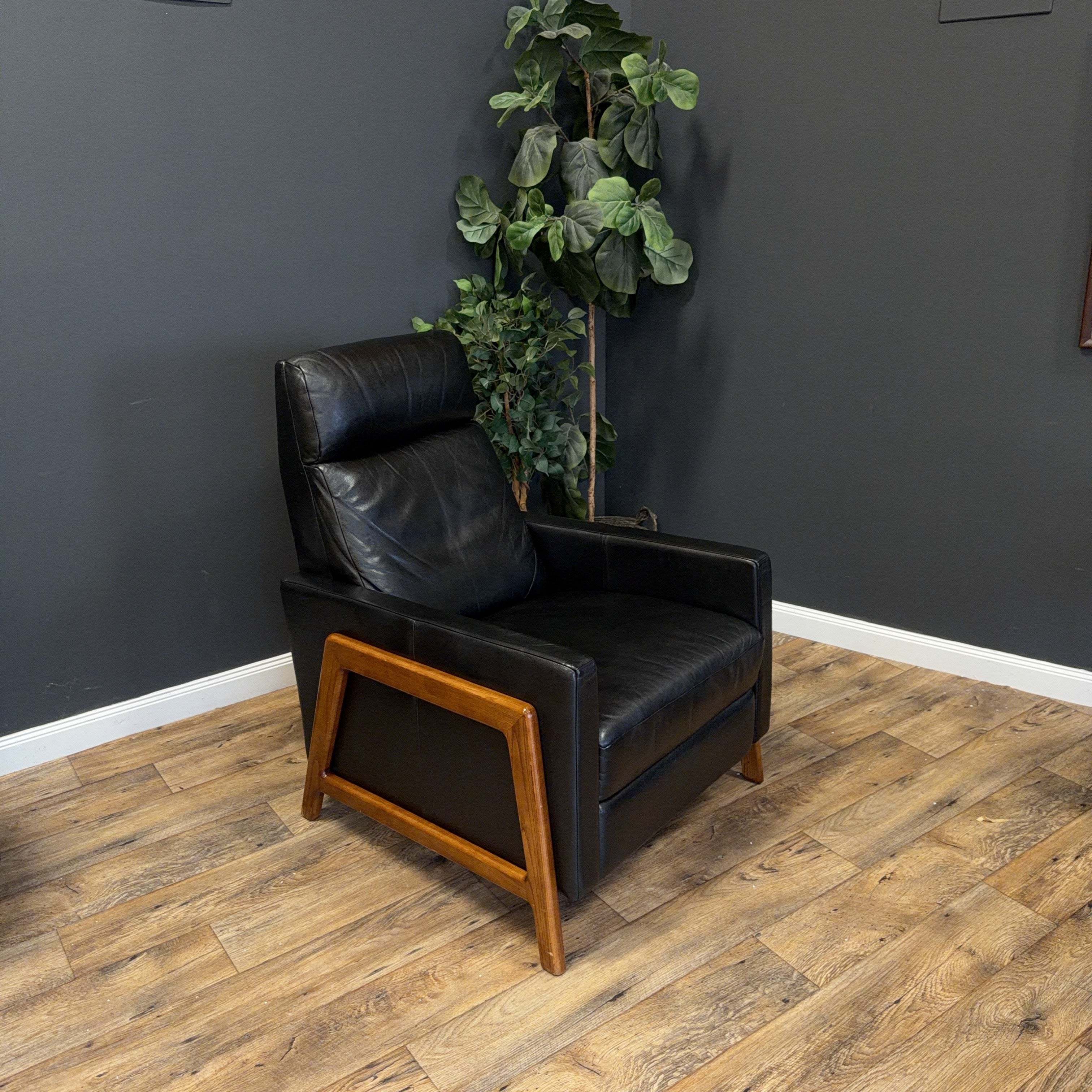 West Elm - Spencer Wood-Framed Leather Recliner - price by ea. 2 available