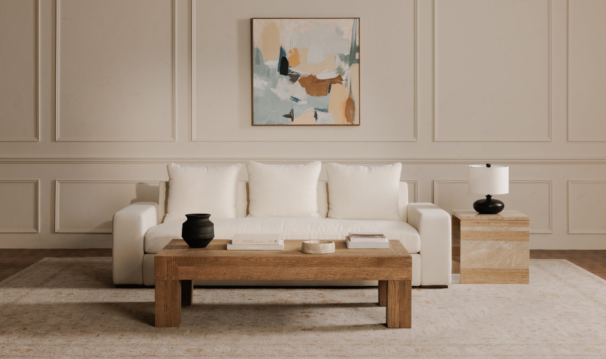 Evander Coffee Table Rectangle Aged Oak