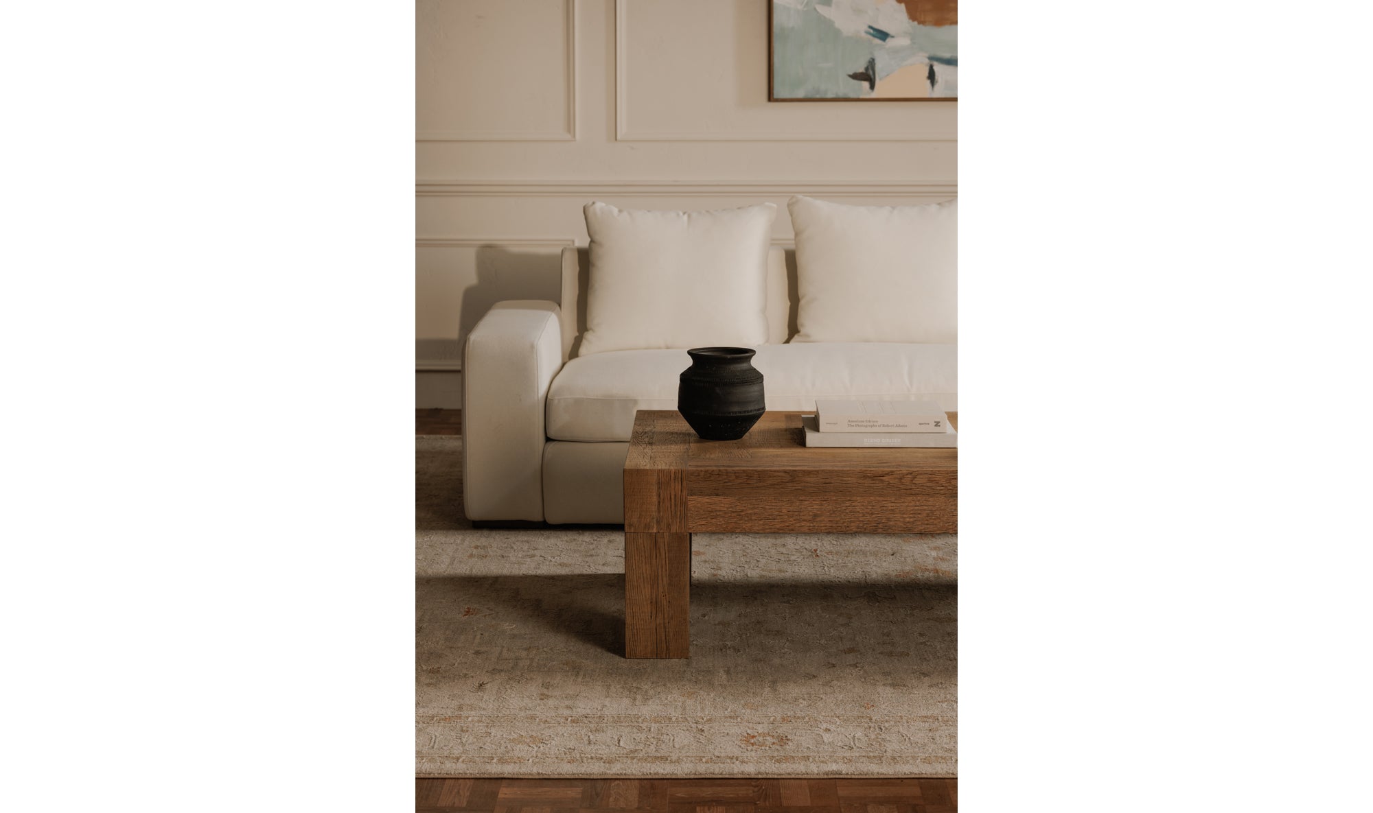 Evander Coffee Table Rectangle Aged Oak