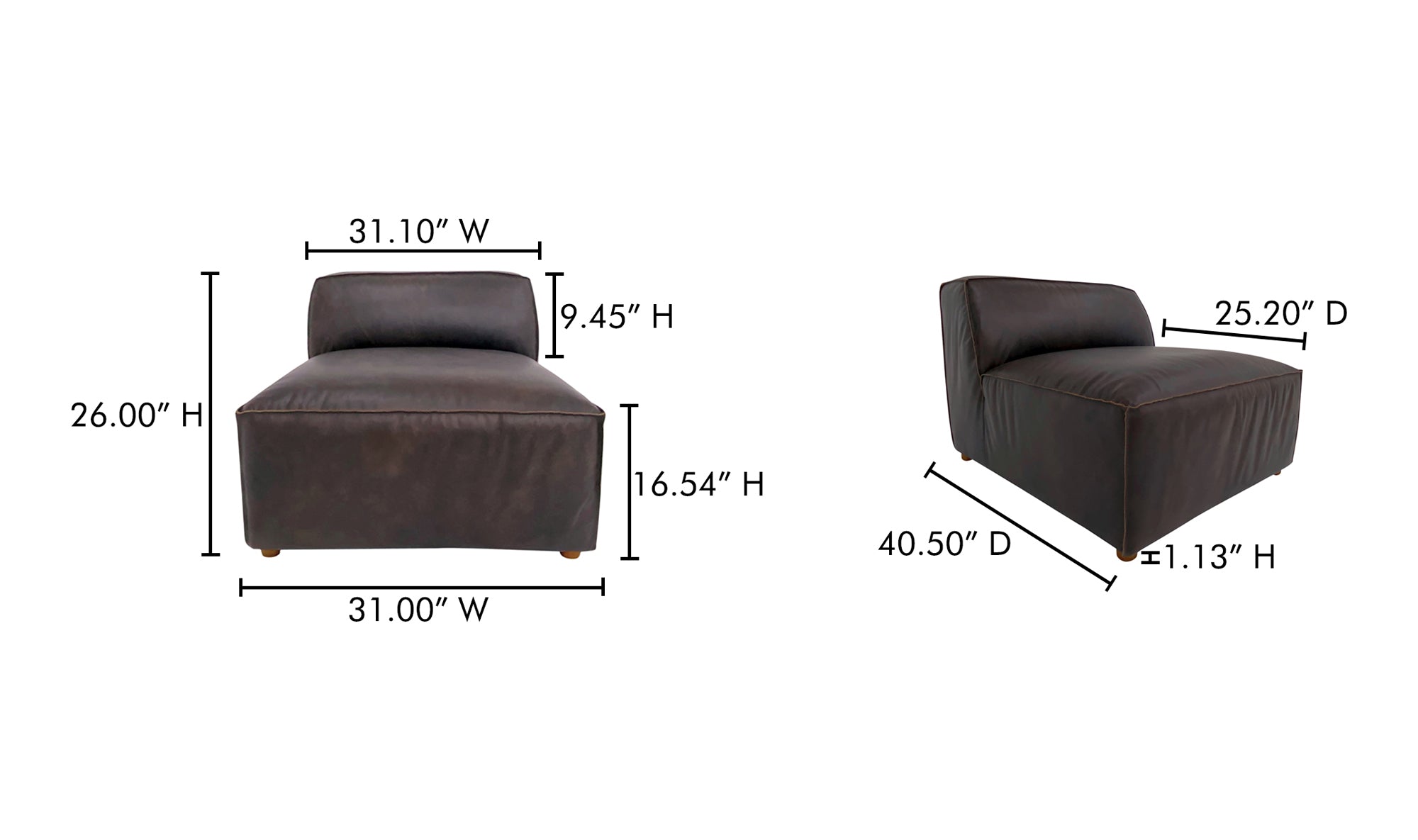 Moe’s Home Form Slipper Chair Sonoran