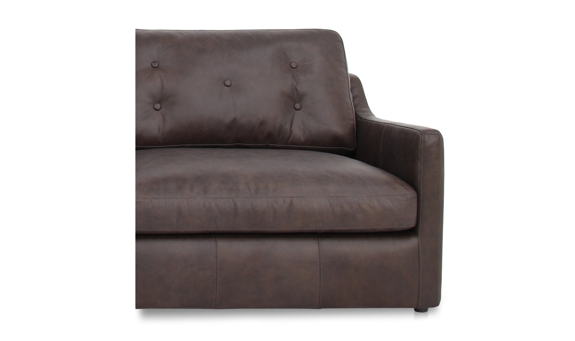 Thurlow Corner Modular Sectional Espresso Brown Leather